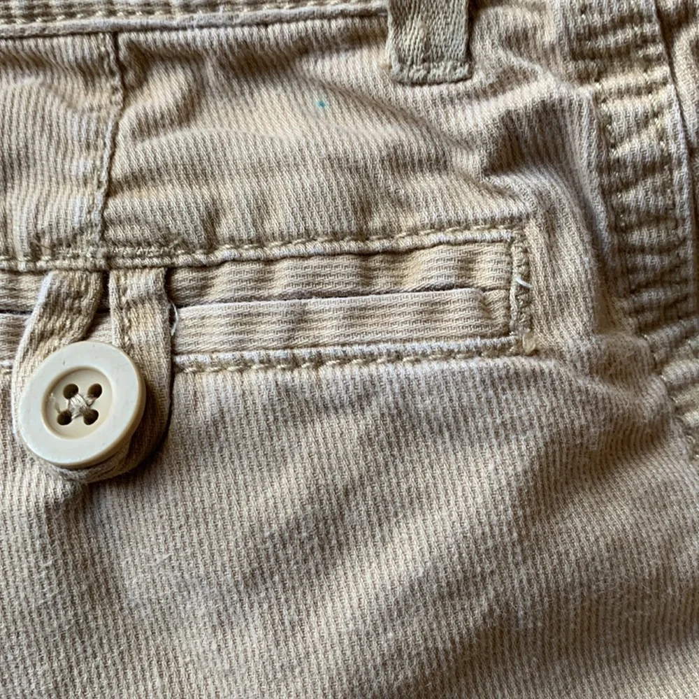 Baby Gap boy size 4 khaki cotton adjustable waist cargo shorts heavy duty VGUC